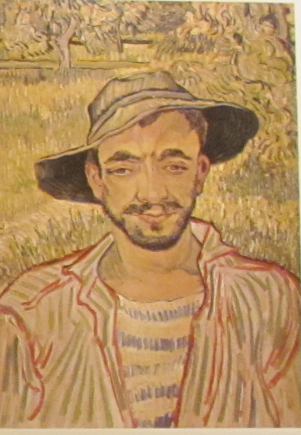 Retrato de um jovem camponês. Van Gogh. 1887. Roma, Galeria Nacional de Arte Moderna e Contemporânea