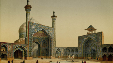 Pintura feita pelo arquiteto francês Pascal Coste, que visitou a Pérsia em 1841. Fonte: Wikipédia
